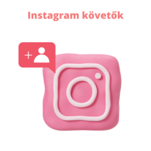 A termék előnézeti képe instagram követők.